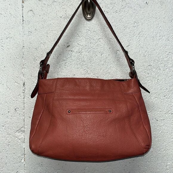 B. Makowsky Brick Red Shoulder Bag - Picture 5 of 9